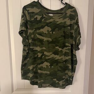 Old Navy Olive Camo Tee